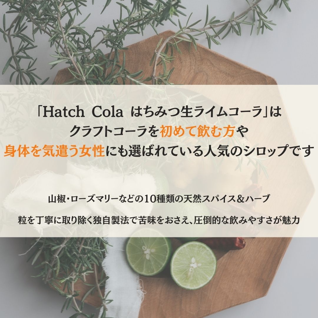 【送料無料】Hatch Cola | はちみつ生ライムコーラ お得用パウチLサイズ